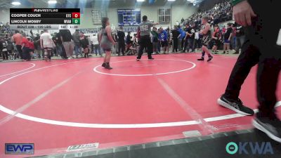 120 lbs Rr Rnd 2 - Cooper Couch, Grove Takedown Club vs Lincoln Mosby, Wyandotte Youth Wrestling