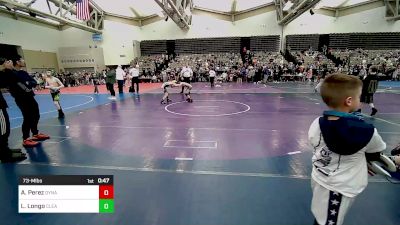 73-M lbs Quarterfinal - Aristides Perez, Dynamic Wrestling vs Luke Longo, Clearview / Pride