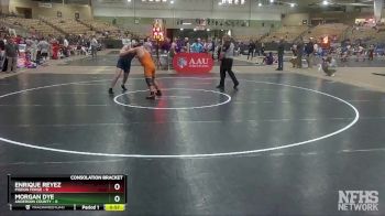 215 lbs 2nd Wrestleback (8 Team) - Morgan Dye, Anderson County vs Enrique Reyez, Pigeon Forge