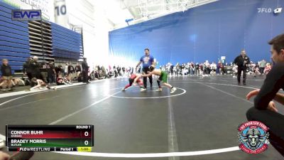 100 lbs Round 1 - Connor Buhr, Kansas vs Bradey Morris, Butler