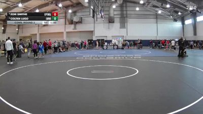 60 lbs Cons. Round 3 - Colten Lugo, Liberty Warriors Wrestling Club vs Zoie Smithe, El Paso Texas Wrestling Club (EPTWC)