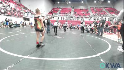 67 lbs Consi Of 8 #2 - David Johnson, Choctaw Ironman vs Leland Riley, Midwest City Bombers Youth Wrestling Club