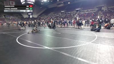 75 lbs Cons. Quarters - Randen Rita, Bennett Wrestling Club vs Cayhill Sharon, Pueblo County Wrestling Club