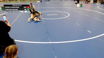 110-120 lbs Cons. Round 3 - Kaelynn Prather, 308 Wrestling Academy vs Bodee Carruthers, St. Paul Youth Wrestling