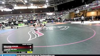 126 lbs Champ. Round 1 - Benjamin Kohler, Wasatch Utah vs Connor Kelsch, Bishop Kelly