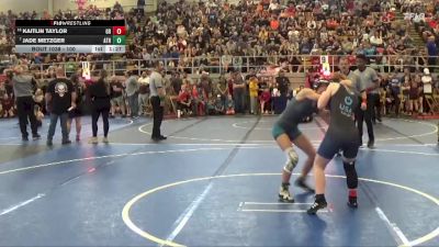 100 lbs Quarterfinal - Jade Metzger, Athena vs Kaitlin Taylor, Teays Valley