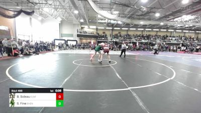 190 lbs Consi Of 8 #2 - Brayden Soleau, East Lyme/Norwich Tech vs Spencer Fine, Bishop Hendricken