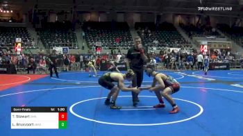 145 lbs Semifinal - Tony Stewart, Carl Junction Takedown Club vs Logan Bruxvoort, Ubasa Wrestling Academy