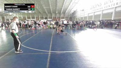 49 lbs Champ. Round 1 - Damian Barrett, Viper Wrestling Club vs Barrett Evans, Shootbox Wrestling Club