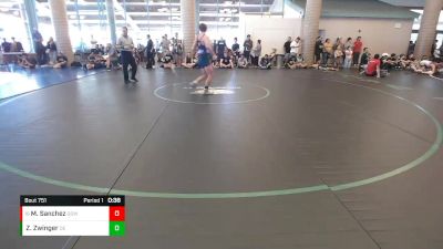 150 lbs Cons. Round 4 - Mateo Sanchez, Golden State WC vs Zachariah Zwinger, Durham Elite