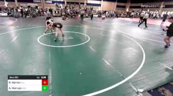 109 lbs Consi Of 8 #1 - Rowdy Narron, BullTrained vs Armani Marrujo, Iron Eagles WC