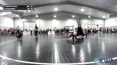 55 lbs Consi Of 4 - Kameron Beetz, Keystone Kids Wrestling Club vs Axton Berry, Coweta Tiger Wrestling