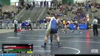 A 285 lbs Cons. Round 2 - Evan Dixon, Sycamore vs Landon Moore, Hixson