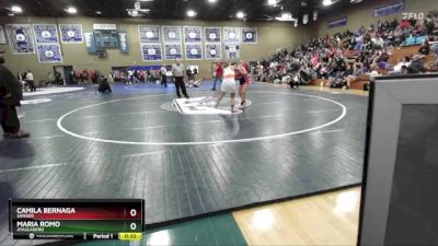 135 lbs Cons. Round 2 - Camila Bernaga, Sanger vs Maria Romo, Atascadero