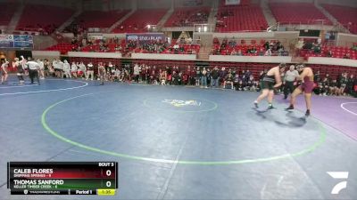 285 lbs Round 1 (16 Team) - Caleb Flores, Dripping Springs vs Thomas Sanford, Keller Timber Creek