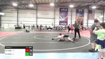 100 lbs Rr Rnd 3 - Mason Hawk, Iron Horse Blue vs Noah Hicks, Ride Out Wrestling Club Green