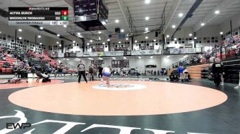 155 lbs Quarterfinal - Alyvia Burch, Oologah vs Brooklyn Trobaugh, Durant High School Girls
