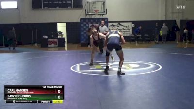 197 lbs 1st Place Match - Sawyer Hobbs, Providence (Mont.) vs Carl Hansen, Montana State-Northern