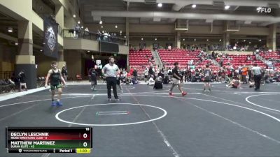 110 lbs Finals (2 Team) - Declyn Leschnik, Ridge Wrestling Club vs Matthew Martinez, Duran Elite