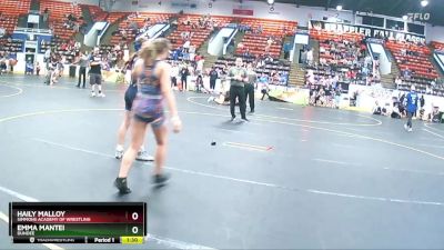 110 lbs Round 2 - Haily Malloy, Simmons Academy Of Wrestling vs Emma Mantei, Dundee