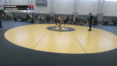 100 lbs 3rd Place Match - Tayler Brown, East Idaho Elite vs Eliana McBeth, Cardinal Wrestling Club