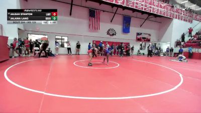 HS 125 lbs Champ. Round 2 - Jalaina Lang, MOORE vs Jaleah Stanton, LAWTON