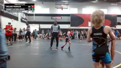 50/55 3rd Place Match - Emmett-Jayden Israel, Pelion Youth Wrestling vs William Franklin, Grizzlies Wrestling Club