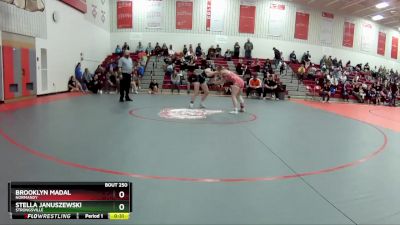 120 lbs Cons. Semi - Brooklyn Madal, Normandy vs Stella Januszewski, Strongsville