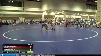 152 lbs Round 9 (10 Team) - Evan Hamblin, Indiana Smackdown White vs Dylan Quiroga, Brevard FCA