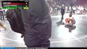 G-110 lbs Round 3 (4 Team) - Caydence Watters, Team WY vs Ruby Roof, Team IA