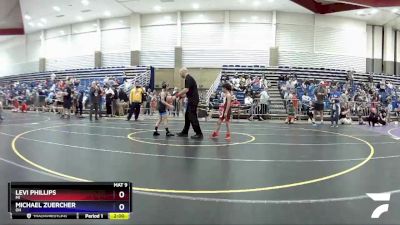 63-67 lbs Cons. Round 2 - Levi Phillips, MI vs Michael Zuercher, OH