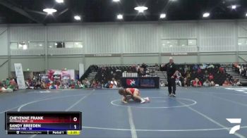 100 lbs Placement Matches (8 Team) - Cheyenne Frank, Michigan Blue vs Sandy Breeden, Missouri Fire