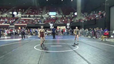 98 lbs Semifinal - Cassidy Kephart, Heights Wrestling Club vs Cambri Guenzler, Choteau Wrestling