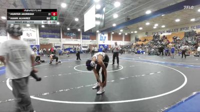 113 lbs Semifinal - Hunter Jauregui, Fountain Valley vs Hawk Alvarez, Mayfair