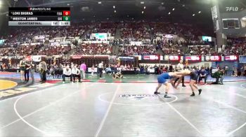 AA - 175 lbs Quarterfinal - Loki Bigras, Flathead (Kalispell) vs Weston James, Gallatin (Bozeman)