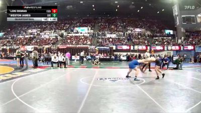 AA - 175 lbs Quarterfinal - Loki Bigras, Flathead (Kalispell) vs Weston James, Gallatin (Bozeman)