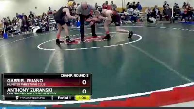 102 lbs Champ. Round 3 - Gabriel Ruano, Munster Wrestling Club vs Anthony Zuranski, Contenders Wrestling Academy