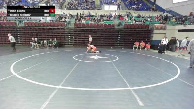 190 lbs Consi Of 8 #1 - Josh Evans, Mauldin vs Murod Sidikov, Myrtle Beach