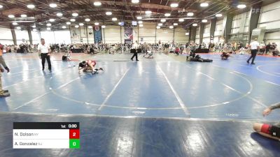 106 lbs Consi Of 32 #1 - Nico Dolson, NY vs Angel Gonzalez, NJ