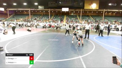 85 lbs Rr Rnd 1 - Joseph Griego, Capital City Jr Wrestling vs Joziah Anaya, Bad Cat Wrestling Club