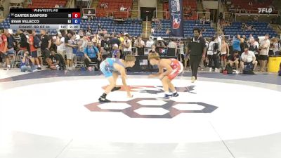 106 lbs Champ. Rd Of 64 - Carter Sanford, IN vs Evan Villecco, NJ