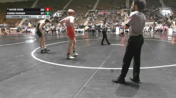 6A 165 lbs Champ. Round 1 - Caden Hughes, Spanish Fort vs Jacob Doss, Saraland