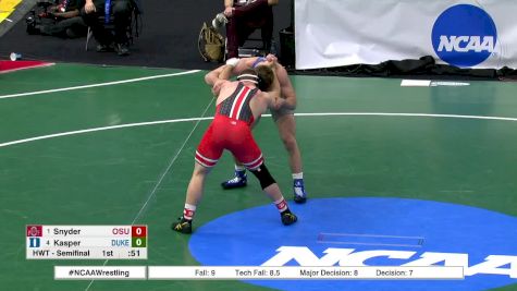 285lbs Semifinal: Jacob Kasper, Duke vs Kyle Snyder, Ohio State