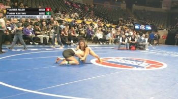 155 Class 2 lbs Champ. Round 1 - Abby Keating, Raymore-Peculiar vs Jaiden Allen, Jefferson City