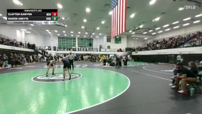 150 lbs Champ. Round 1 - Dagon Abeyta, Kelly Walsh vs Clayton Sawyer, Mountain View