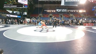 150 lbs Cons. Rd Of 64 - Max Wolfley, Tennessee vs Brayden Linsmeier, Minnesota