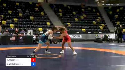 57 kg Consolation - Alli Ragan, Sunkist Kids Wrestling Club vs Ngao Shoua Whitethorn, Twin Cities Regional Training Center