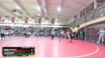 144 lbs Cons. Round 4 - Lukas Knox, John W North vs Mark Wysocki, Elsinore