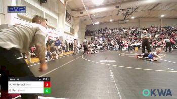 49 lbs Quarterfinal - Kade Whitenack, Pryor Tigers vs Garrett Potts, Wagoner Takedown Club