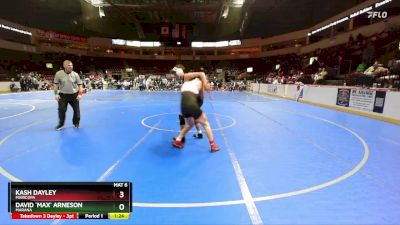 165 lbs Quarterfinal - Kash Dayley, Maricopa vs David `Max` Arneson, Marana